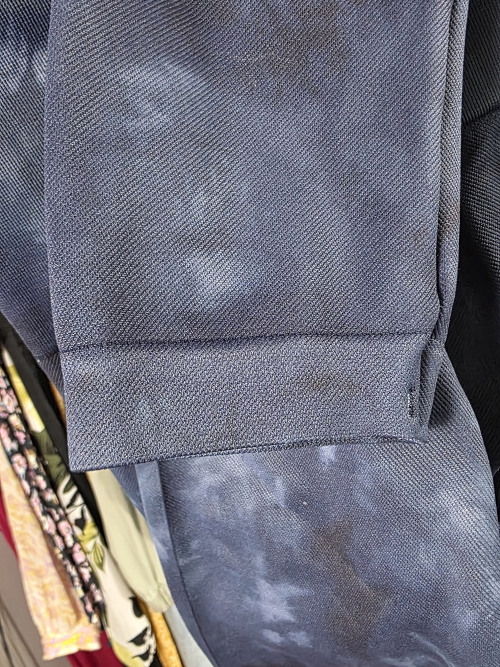 SPANX Navy Gray Tie-Dye High-Waist Ankle Leggings New Medium - Picture 3 of 6